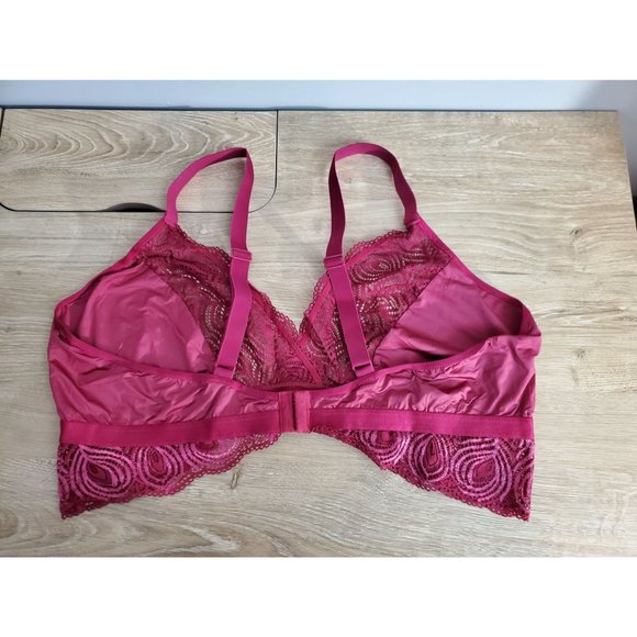 Cosabella Eloquii Sugar Bralette Hotpant & Garter Wine Womens Plus Size 3X NWOT - Picture 3 of 16